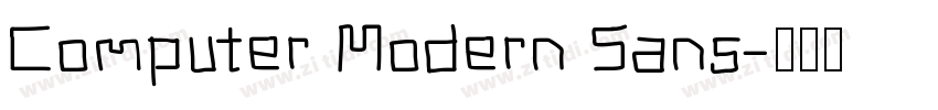 Computer Modern Sans字体转换